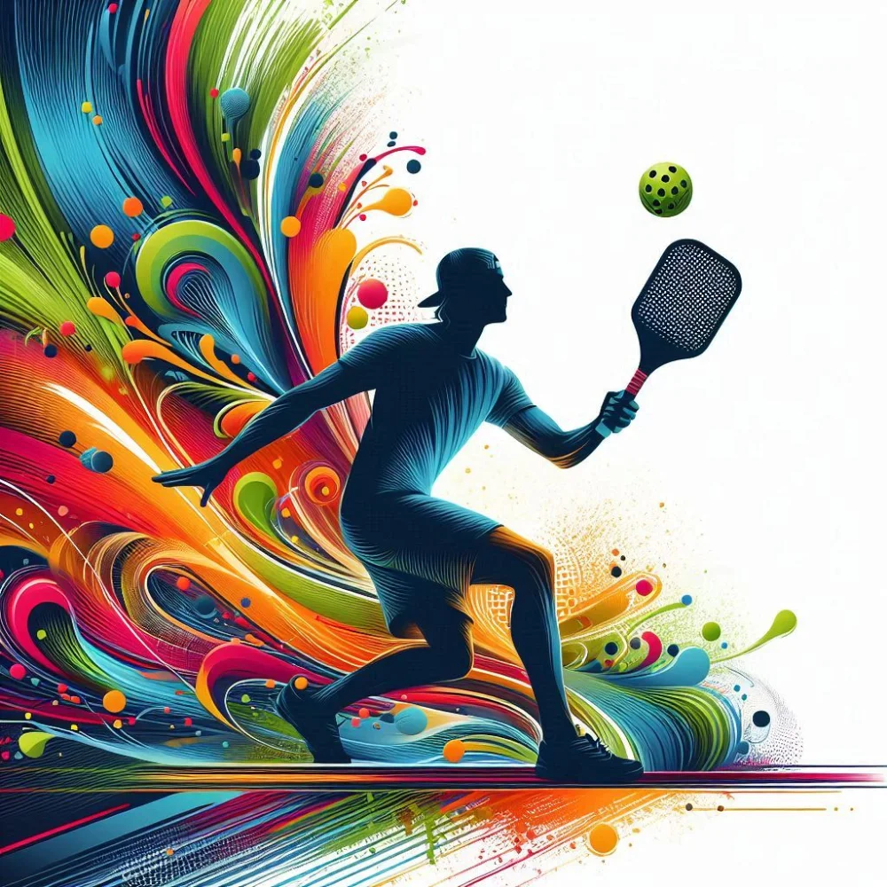 Pickleball sports dynasty illustration